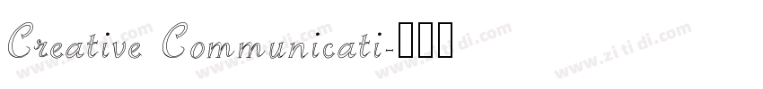 Creative Communicati字体转换